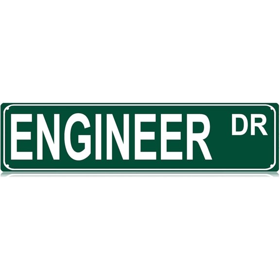 Metal Tin Sign Engineer Sign Retro Tinplate Metal Plaque for Street Home Office Garden Decor 4x16 Inch