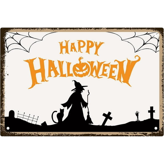 Metal Tin Sign Funny Happy Hanging Wall Art Decor Funny Painting Plate Plaques with Quotes DIY