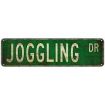 Metal Tin Sign Joggling sign Retro Aluminum Metal Sign for Street Home Office Garden Decor 4×16 Inches.jpg