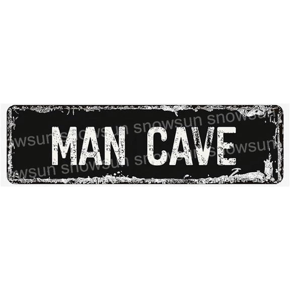 Metal Tin Sign Man Cave Metal Signs Vintage Signs Retro Sign For Home Bar Office Outdoor Garden Wall Decor 4x16 Inch