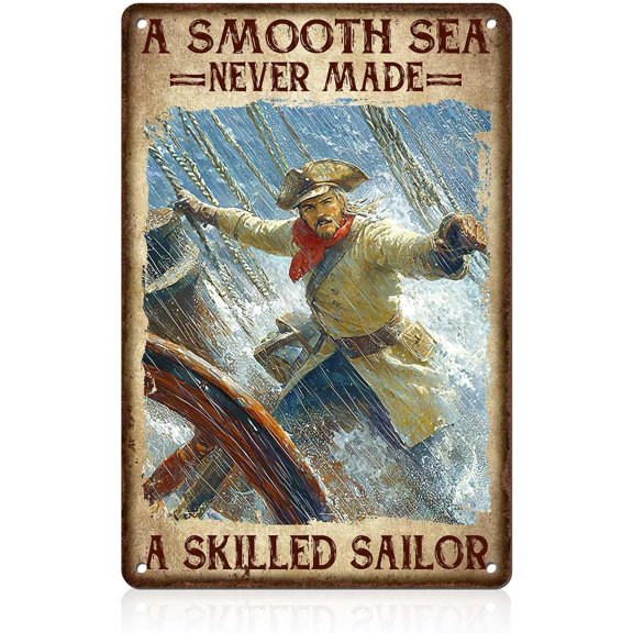 Metal Tin Sign Navigation Wall Art Decor For Garage Man Cave Coffee Bar Club Bathroom 8x12inch