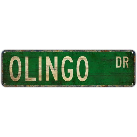 Metal Tin Sign Olingo sign Retro Aluminum Metal Sign for Street Home Office Garden Decor 4×16 Inches.jpg
