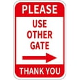 thumbnail image 1 of Metal Tin Sign Please Use Other Gate Sign Warning Security Notice Signs Industry Yard Sign Wall Decoration Plaque Indoor/Outdoor Use 8 X 12 Inch, 1 of 4