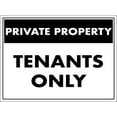 thumbnail image 1 of Metal Tin Sign Private Property Tenants Only Sign Caution Danger Safety Security Warning Notice Signs Indoor/Outdoor Use 8 X 12 Inch, 1 of 4