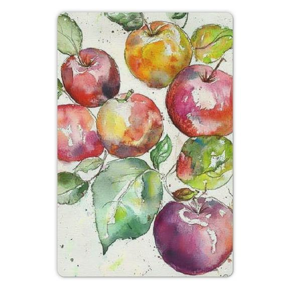 Metal Tin Sign Rustic Large Types of Apples from The Fall Harvest for Home Garden Kitchen Bar Cafe Restaurant Garage Wall Decor Retro Vintage 12x8 Inch