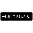 thumbnail image 1 of Metal Tin Sign Ski Tips UP Sign Decor Home Coffee Shop Bar Kitchen Wall Decoration Metal Sign 4x16 Inch, 1 of 7