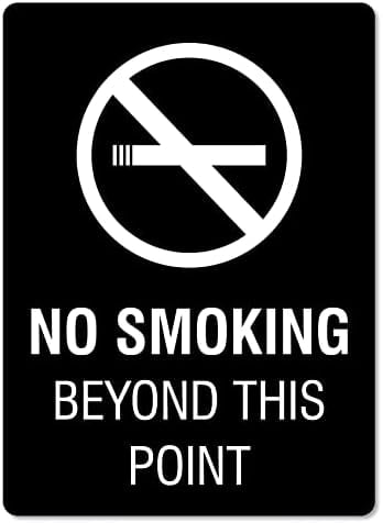 Metal Tin Sign No Smoking Beyond This Point Sign Hygiene Signs No ...