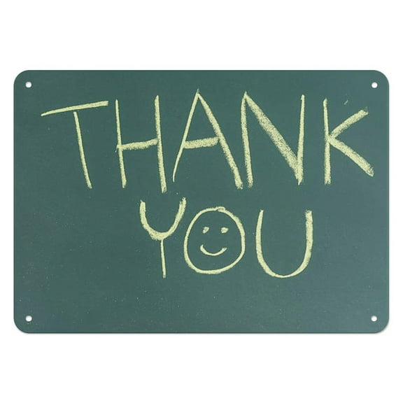 Metal Tin Sign,THANK YOU,For Home Bar Kitchen Counter Signs Garage Yard Door Rules Wall Decor Office Decor812 inch