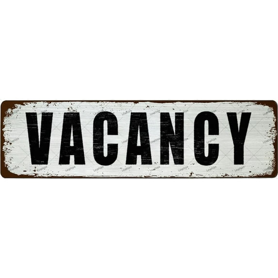 Metal Tin Sign Vintage Metal Signs VACANCY Wall Art Home Wall Decor Retro Wall Decor Vintage Tin Sign For Office, Garage, Garden And Coffee Station Decor,4"x16"