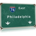 thumbnail image 1 of Metal Tin Sign Vintage West Los Angeles Interstate 10 Direction Signage Sign Bar Club Restaurant Airport Highway Wall Decoration 8x12 Inches, 1 of 5
