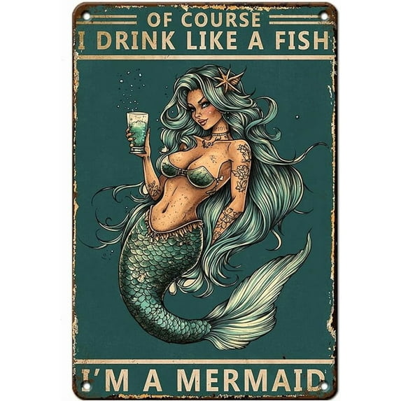 Metal Tin Sign Warning Old People Swim Here Couple Vintage For Home Outdoor Indoor Office Bar Yard Decor 8x12 Inch