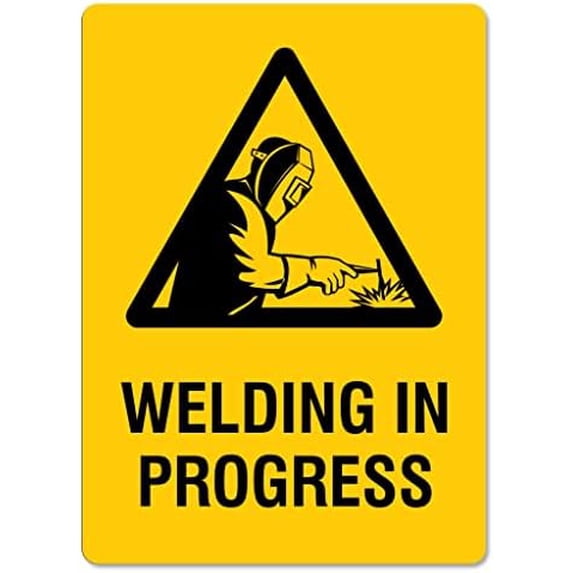 Metal Tin Sign Welding Signs \u2013 Welding In Progress Welding Signs ...