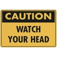 thumbnail image 1 of Metal Tin Signs Caution Watch Your Head Sign Rustic Metal Tin Sign Home Outdoor Art Wall Decorations For Cafe Bar Kitchen 12X8Inch, 1 of 5