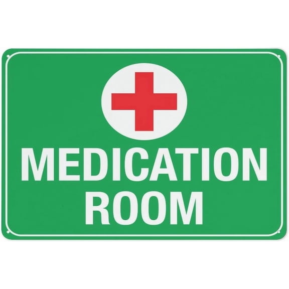 Metal Tin Signs Medication Room Metal Tin Signs 12X8 Inch For Shop Yard Man Cave Garage Outdoor Funny Wall Decor Decorative Poster Plate