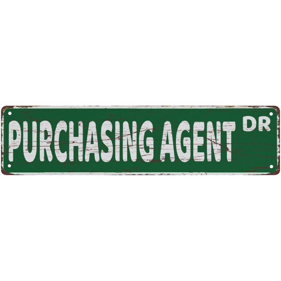 Metal Tin Signs Purchasing Agent Metal Sign Street Signs Decor Man Cave Bar Wall Art Decorative Plaque 4X16 Inches