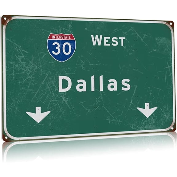 Metal Tin Signs San Diego Intercontinental 8 Highway Sign Street Airport Highway Signage West Direction Signs Club Restaurant Bar Wall Decor 8x12 Inches