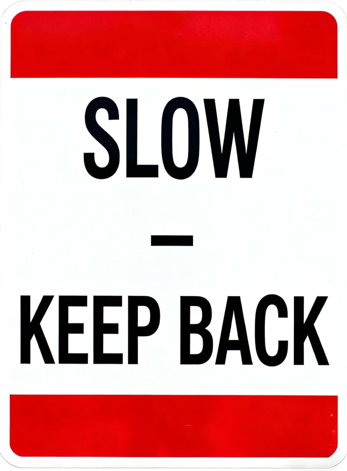 Metal Tin Signs Vintage Slow Keep Back Funny Sign Wall Art for Home ...