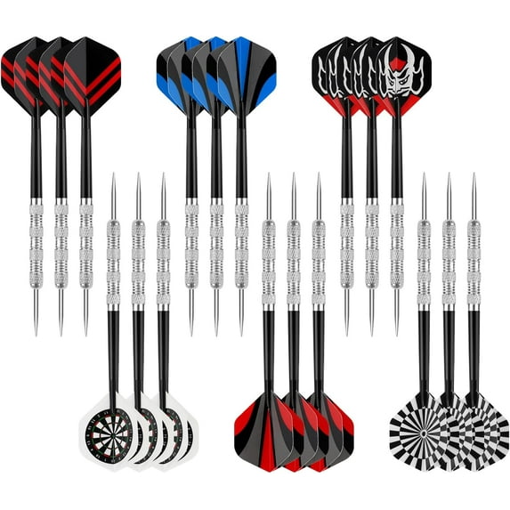Metal Tip Darts, Steel Tip Darts, Professional Metal Darts, Darts Metal Tip Set, Metal Darts for Dartboard 