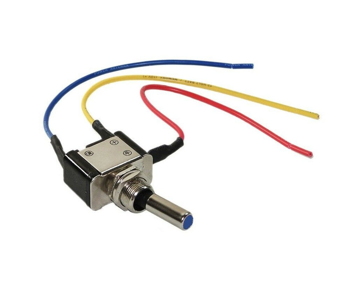 Metal Toggle Switches [ON/OFF] with BLUE LED - Walmart.com