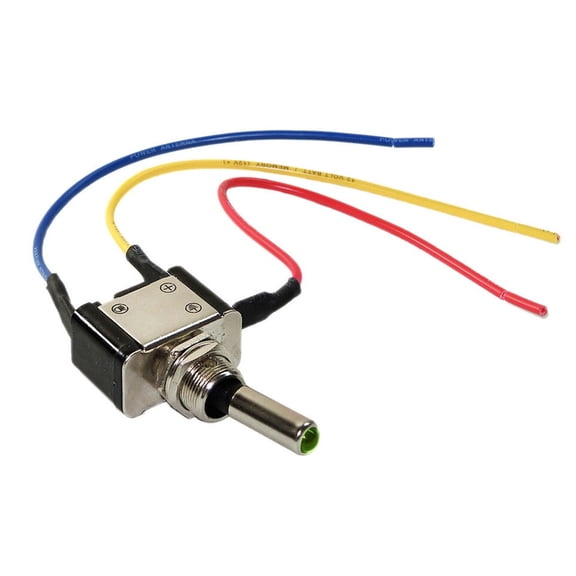 Metal Toggle Switches [ON/OFF] with GREEN LED