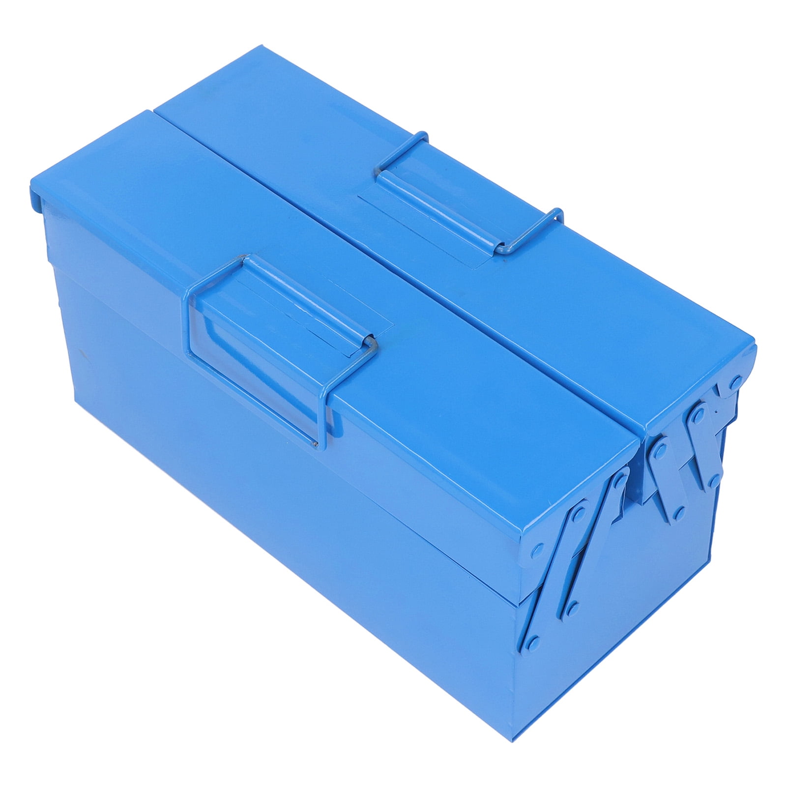 Metal Tool Box, Lock Hole Design High Hardness Portable Metal Tool Box