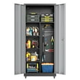 thumbnail image 1 of Coolsun Metal Garage Storage Cabinet with Locking Doors, 71" H Rolling Tool Storage Cabinet with Wheels, Tall Storage Cabinet with Adjustable Shelves for Office Home,Garage,Shop-Black, 1 of 7