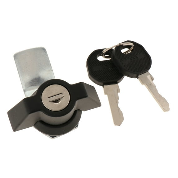 Metal Toolbox Lock Turning Lock W two keys For Control Cabinet Trailer Truck