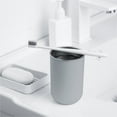 thumbnail image 1 of Metal Toothbrush Cup Stainless Steel Toothbrush Holder for Bathroom, Metal Bathroom Cups Tooth Brush Mug Bathroom Tumbler for Men Women, 1 of 9
