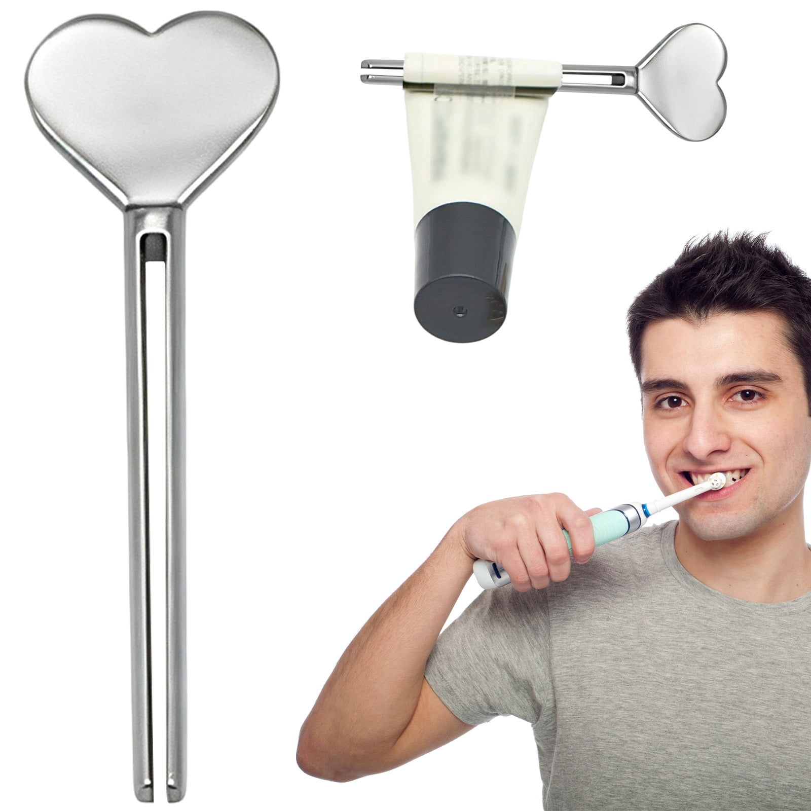 Metal Toothpaste Tube Squeezer, Stainless Steel Tube Wringer Key for ...