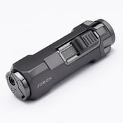 Metal Torch Lighter, Multi-Angle Polished Windproof Refillable Butane Direct Blue Triple Flame Lighter with Lid, Made of Zinc Alloy, Easier to Use for Better Experience Not Included Butane