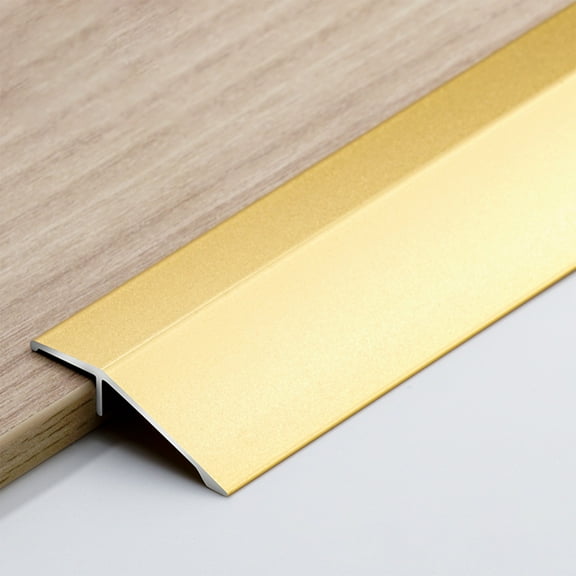 Metal Transition Strip for Wood to Tile, Self Adhesive Floor Transition Strips, Non Slip Door Threshold, Carpet Bar for Doors
