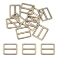 thumbnail image 1 of Uxcell Metal Tri-glide Slide Buckle, Zinc Alloy Adjuster Sliders Webbing Strap Fasteners for Bag Belt Dog Collar Bronze 25mm, 1 of 7