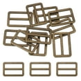 thumbnail image 1 of Uxcell Metal Tri-glide Slide Buckle, Zinc Alloy Adjuster Sliders Webbing Strap Fasteners for Bag Belt Dog Collar Copper 32mm, 1 of 7