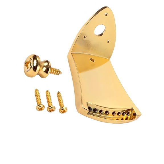 Metal Triangle Mandolin Tailpiece for 8-String Arched Top with Mounting Screws, permanent Replacement