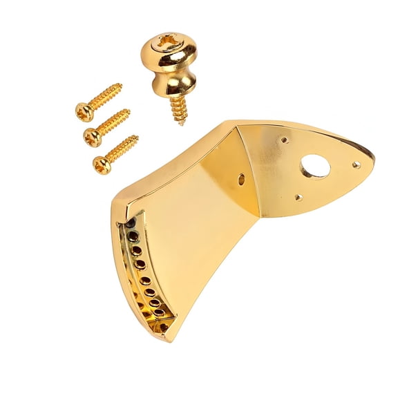 Metal Triangle Mandolin Tailpiece for 8-String Arched Top with Mounting Screws, permanent Replacement