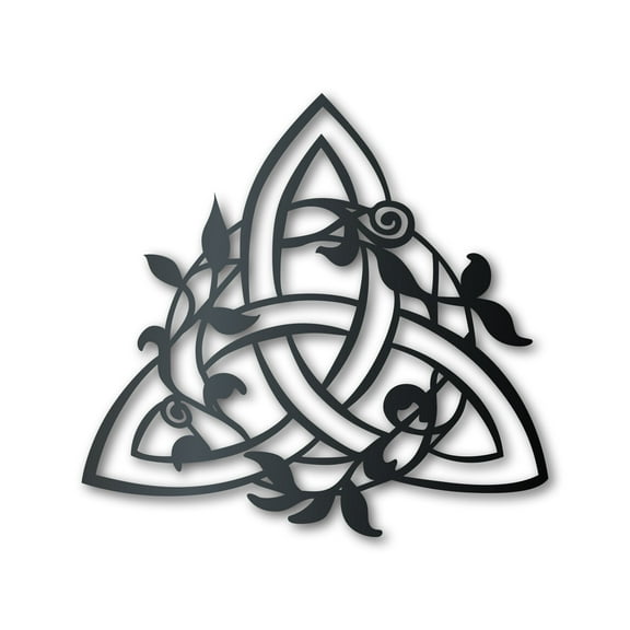 Metal Triquetra Wall Art - Metal Celtic Sign - 14 Color Options 36