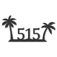 thumbnail image 1 of Metal Tropical House Number Sign 12, 1 of 6