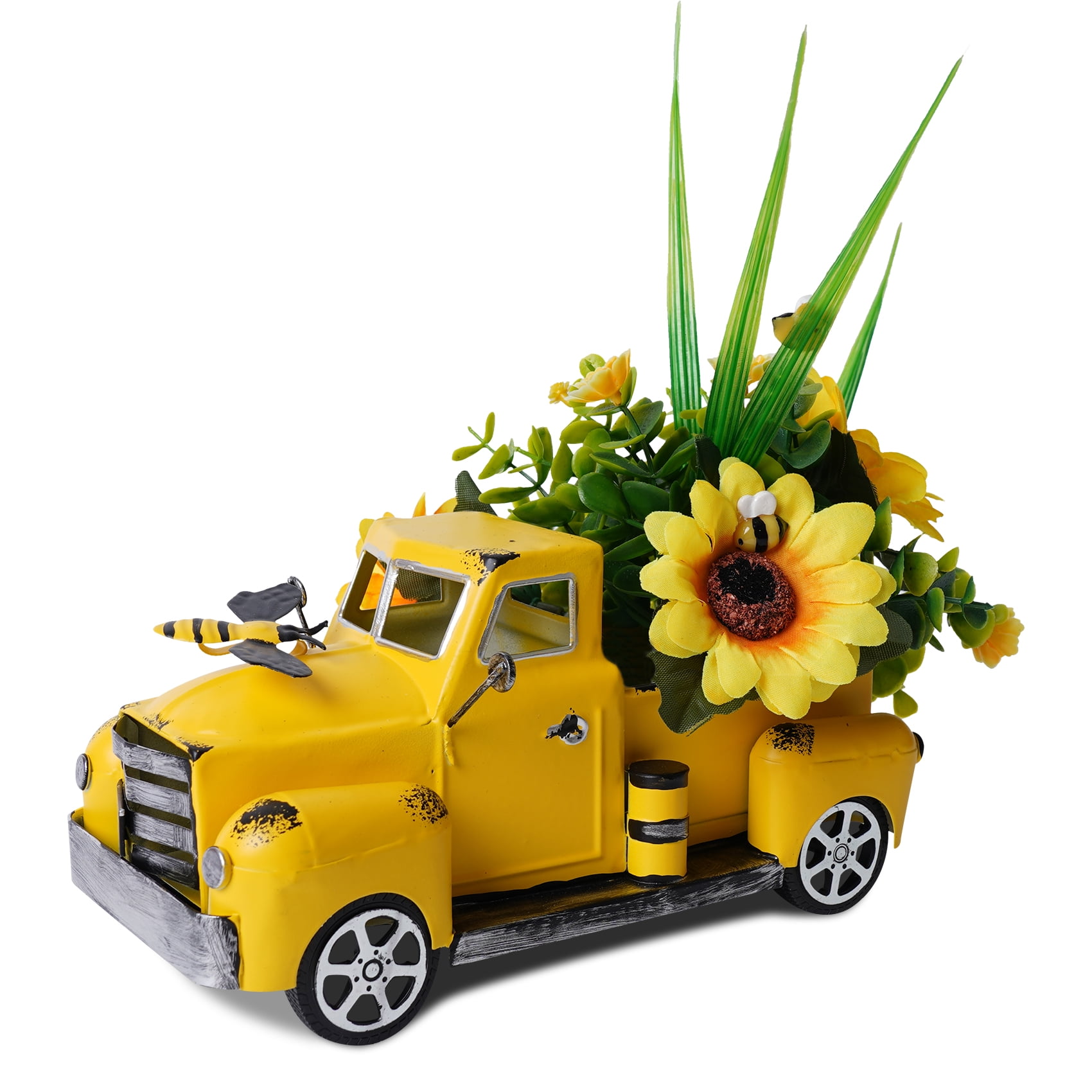 Metal Truck Decor with Sunflowers,Honey bee Decor,Fall Truck ...