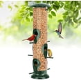 thumbnail image 1 of Metal Tube Bird Feeders for Outdoors Hanging, 6-Port Bird Feeder for Outside, Finch Feeders for Outside, Squirrel Proof Bird Feeders with Heavy Duty Metal Lid, Chew-Proof, 1 of 6
