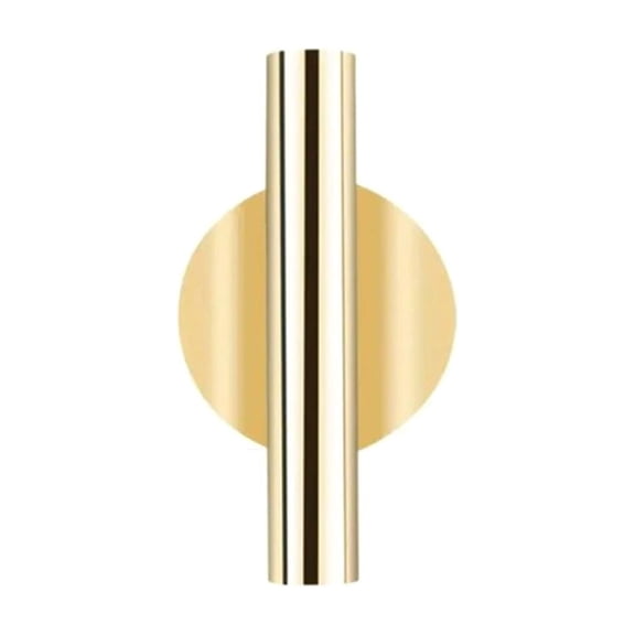 Metal Tube Wall Mounted Vase Rustic Gold Display Bracket For Dried Flowers Faux Plants Champagne Gold 4.2 Inch