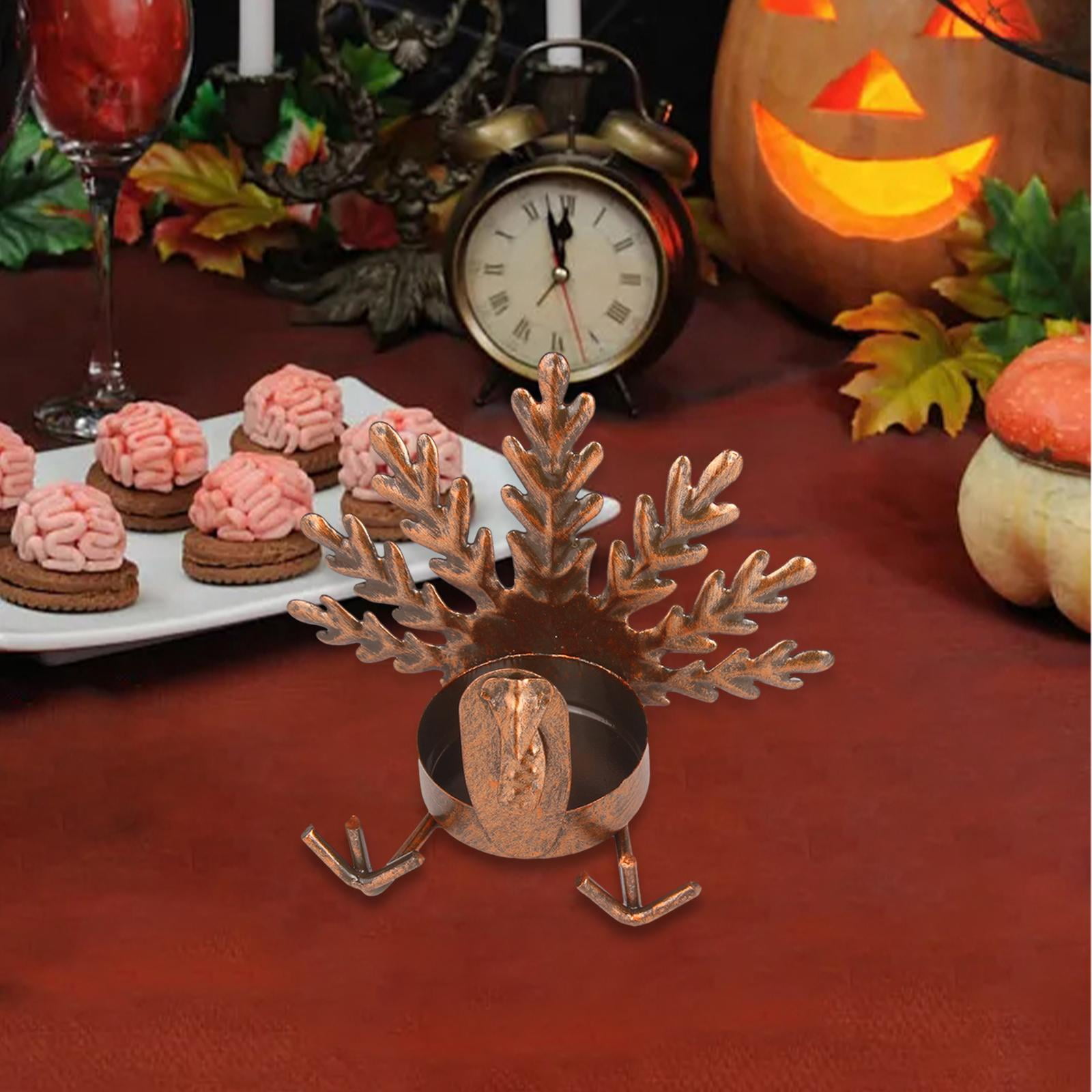 Metal Turkey Tea Light Candle Holder Kitchen Decor Decorative Versatile