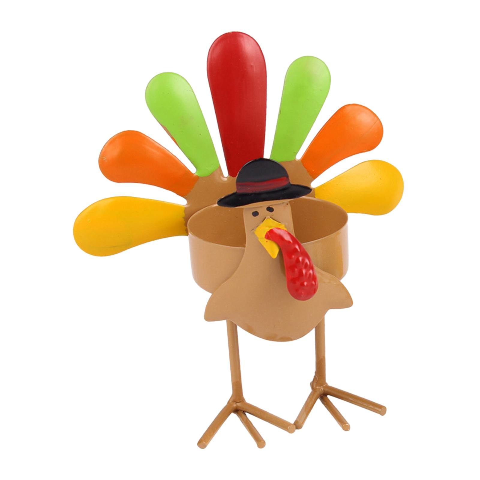 Metal Turkey Tealight Candle Holder Candleholder Table Decoration