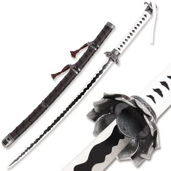Metal Twice Wolf Cosplay Replica Sword Mortal Blade Game Katana 40inNot sharp