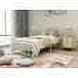Metal Twin Bed Frame White Color,No Box Spring,Easy Assembly