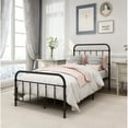 thumbnail image 1 of Metal Twin Bed Frame with Headboard And Footboard,Black Color,Classic Style, 1 of 4