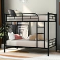 thumbnail image 1 of Metal Twin Over Bunk (black) - Space Saving, 350 Lbs Lower Bed Load Capacity Black Construction, 71.29 Lb Product Weight, 1 of 7