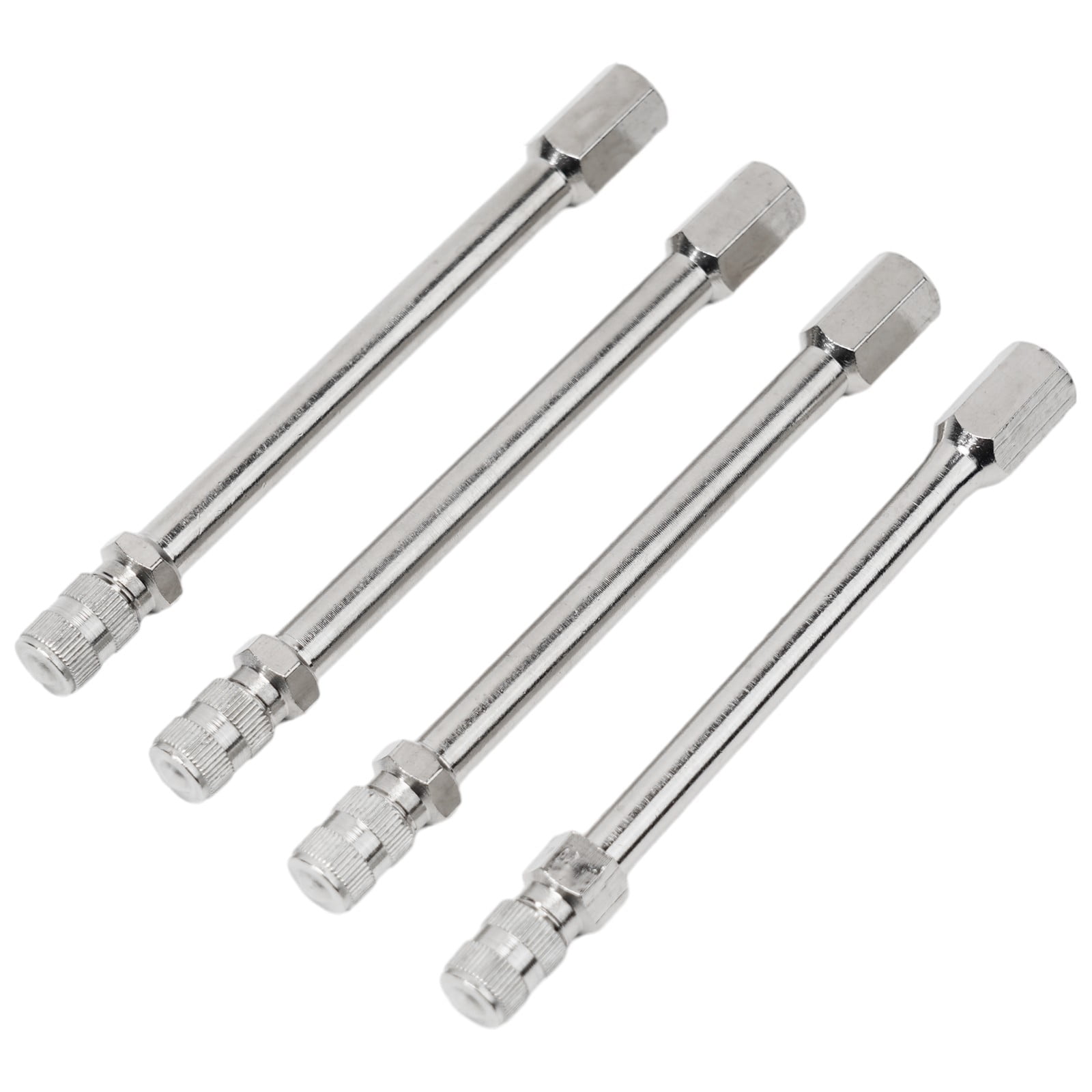 Metal Tyre Valve Extension Rod Portable Silver Tone Stem Truck Wheel ...