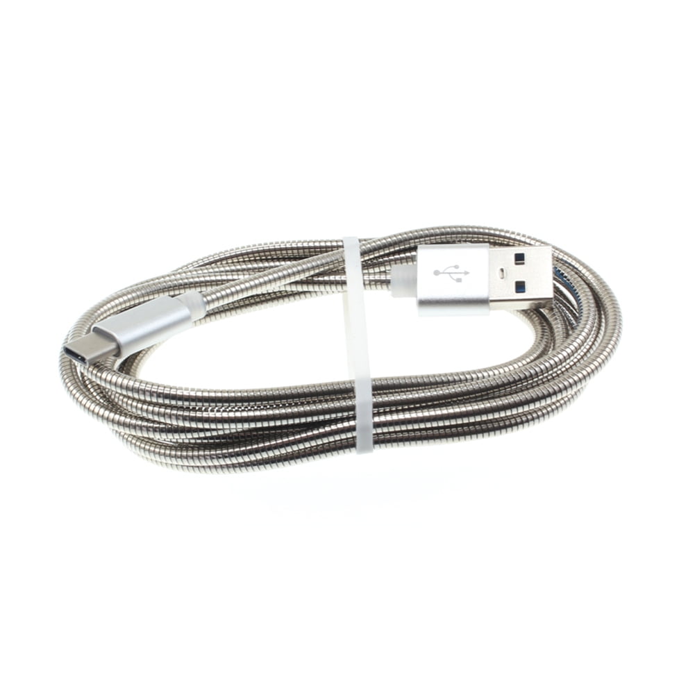 Metal USB-A to USB-C Cable for Samsung Galaxy S24/Ultra/Plus Phones - 6ft Type-C Charger Cord Power Wire USB-C Long for Galaxy S24/Ultra/Plus