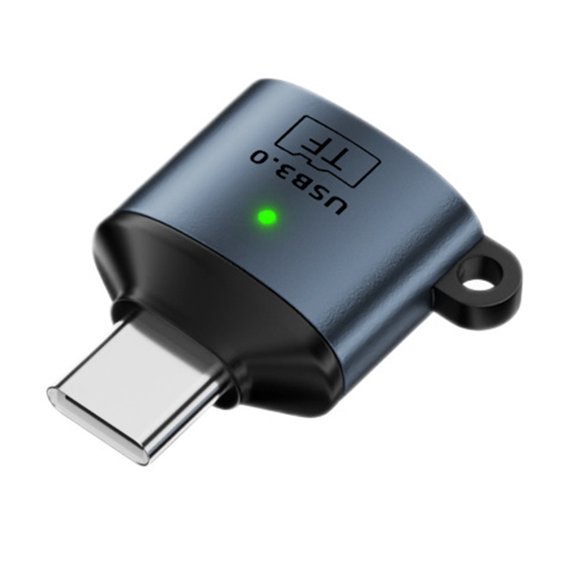 Metal USB C TF Card Reader Adapter Supports USB3.0 For Quick File Transfers Between Devices