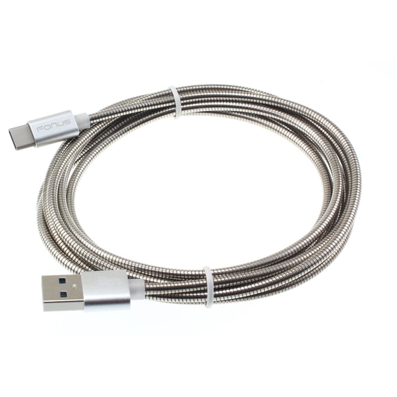 Metal USB Cable 6ft for Motorola Moto G Power (2022)/G Power 5G (2023)/Power 5G (2024)/Power 5G (2025) - Type-C Charger Cord Power Wire USB-C Long